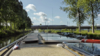 TGV high-speed train crosses the canal at PK 232, south of Lacroix.