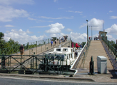 The northbound boats have now been replaced in the lower lock by three southbound boats; these boats will soon move ahead.