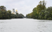 The Sane river is just over one kilometer below the lock.